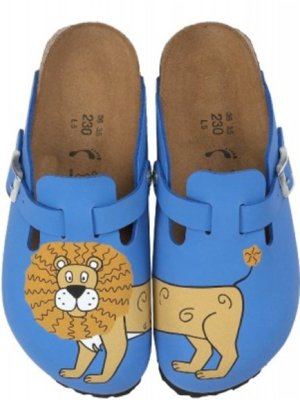 Rare Birki's by Birkenstock Kids Kay Lion Blue Clogs EU 30 US Kids 12